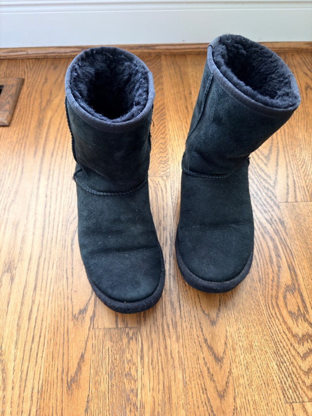 UGG Black Shearling-Lined Boots size 7